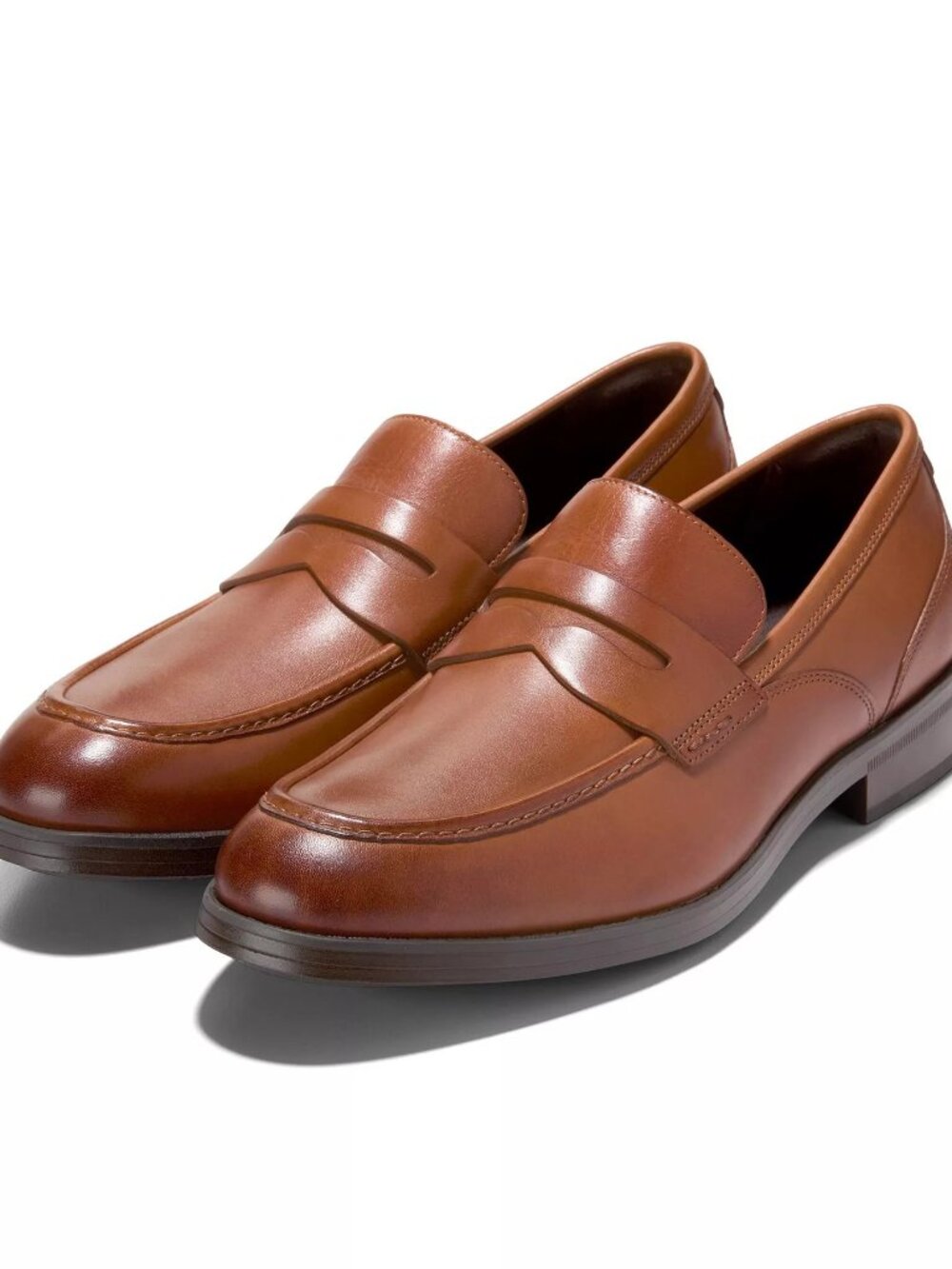 Cole Haan $148 Men's Newmark Grand Penny Loafer British Tan Leather Sz 12 NIB!